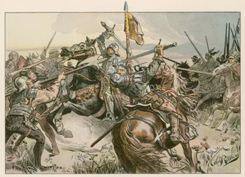 Albert Achille en bataille contre Nuremberg en 1449