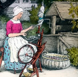Frères Grimm - Contes de fées - Mère Hulda, vers 1910
