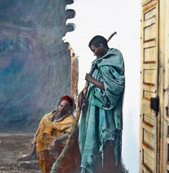 Maroc, deux hommes de Fès, vers 1910