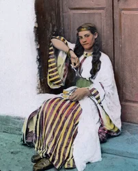 Maroc, jeune fille marocaine, vers 1910