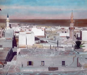 Nord du Maroc, vue de la ville de Fès, date de l