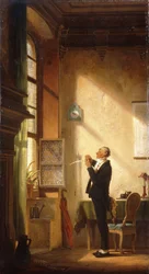 Un écrivain taillant sa plume