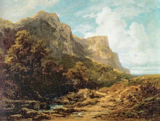 Paysage de montagne bavarois