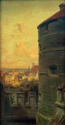La tour de guet à Rothenburg ob der Tauber