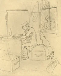 Der Geizhals, milieu-fin 19e siècle, vers 1924