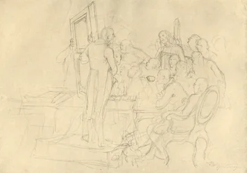 Die Kunstauktion, milieu-fin du 19e siècle, vers 1924
