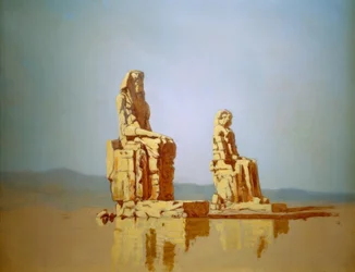 Les soi-disant colosses de Memnon en Égypte