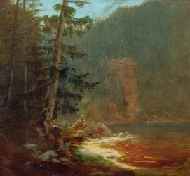 Gorge rocheuse avec ruisseau près de Lenggries