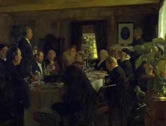 Dîner après la visite épiscopale