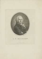 Portrait du compositeur Johann Friedrich Reichardt 1752-1814, 1814