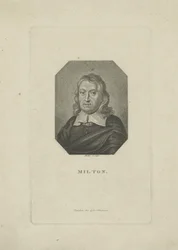 Portrait du poète John Milton 1608-1674