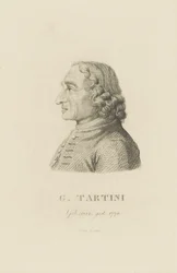 Portrait du violoniste et compositeur Giuseppe Tartini 1692-1770, 1815