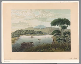 Vue sur le lac Patenggang à Java
