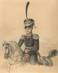 Portrait de Nikolay Alexandrovich Islenyev 1785-1851, fin des années 1810