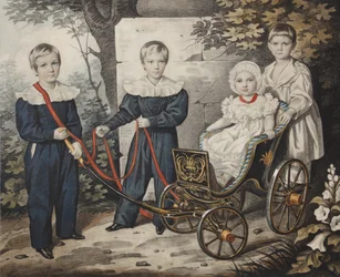 Portrait des enfants Talyzin, début des années 1830