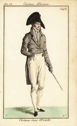 Dandy en tenue semi-formelle, Paris