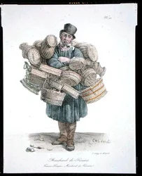 Le vendeur de paniers, numéro 21 de la série 