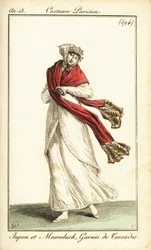 Femme en jupon et sur-robe mamelouk, Paris