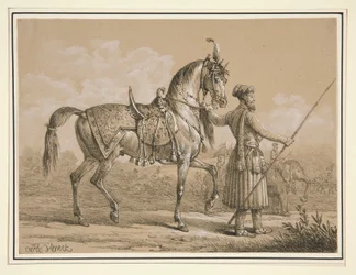 Mamelouk et cheval arabe