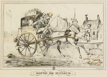 Scènes de la vie quotidienne, routes et chemins : Route de Saint-Cloud