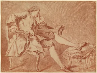 Gentleman se prélassant dans un fauteuil