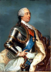 Portrait de Louis XV (1710 - 1774). Peinture de Carle Van Loo (1705 - 1765).