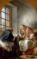 "Saint Gregoire dit Gregoire Ier le Grand (540-604) pape et docteur de l