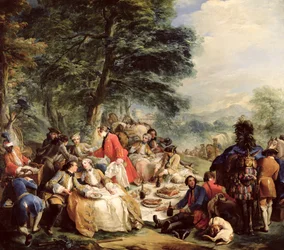 Le déjeuner de chasse, 1737