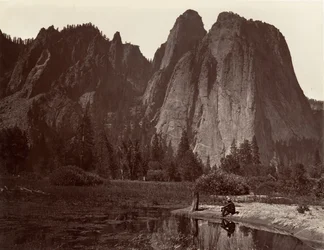 Cathedral Rocks, Yosemite, vers 1872, imprimé vers 1876