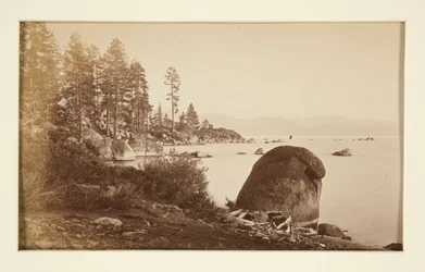 Quatre scènes de chemin de fer et quatre vues du lac Tahoe : Lac Tahoe depuis Artist Point