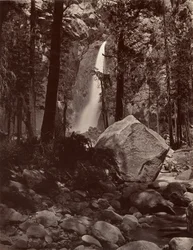 Chute inférieure de Yosemite, 1 600 pieds, vers 1872, imprimé vers 1876