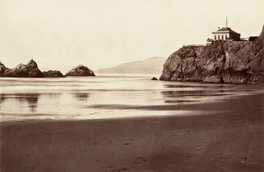 Cliff House et Seal Rock, 1868-69, imprimé vers 1876