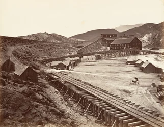 Eureka Quartz Mill et Flume, Nevada