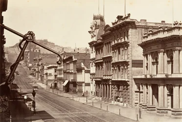 Côté nord de California Street, 1864, imprimé vers 1876