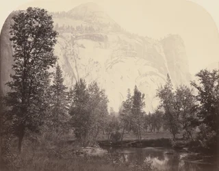 Vue de la rivière des arches royales, Yosemite, 1861