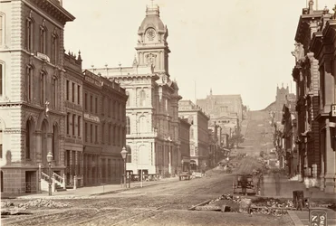 Côté sud de California Street, 1864, imprimé vers 1876