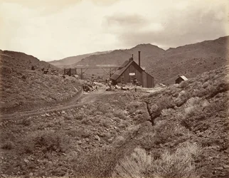 Puits n° 3 du tunnel de Sutro, 1875, imprimé vers 1876