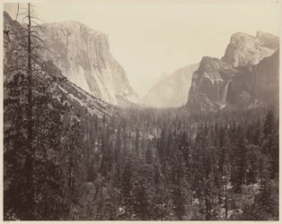 La vallée de Yosemite depuis le sentier de Mariposa, 1865-1866