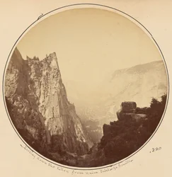Vue vers le bas de la vallée depuis Union Point, Yosemite