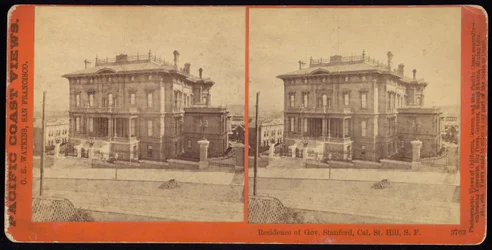 Résidence du gouverneur Stanford, Cal. St. Hill, S.F