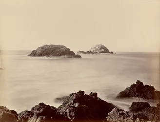 [Les rochers aux phoques vus depuis la pointe]