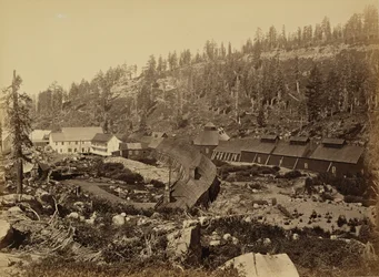Gare de Summit et extrémité ouest du tunnel, C.P.R.R.