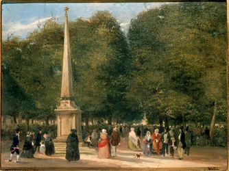 Fête des fleurs pour la célébration de San Foca à Milan 20/04/1845