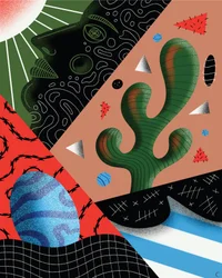 Qui est le virus , 2019 (illustration numérique)