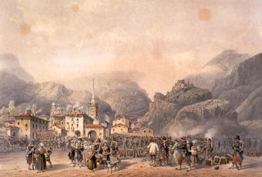 Camp français à Suse en 1859