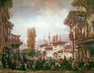 Scène de rue à Constantinople