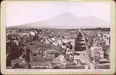Panorama de Pompéi, vers 1880 (photographie)