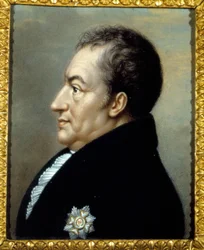 Portrait de Johann Wolfgang Von Goethe (1749 - 1832) par Carlo Bruni. sd. 19e siècle. Villa Vigoni. Lac de Côme. Italie