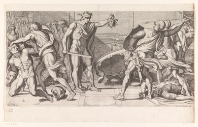 Phinée et ses partisans changés en pierre