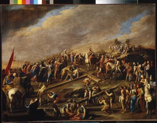 Christ cloué sur la croix, Golgotha